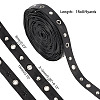 ARRICRAFT 9 Yards Imitation Leather Ribbon with Platinum Plated Alloy Eyelets OCOR-AR0001-65-2