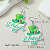 Saint Patrick's Day Lucky Clover Dangle Earrings YB6774-1-2