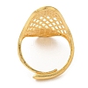 Light Gold Brass Adjustable Rings for Women LS-RJEW-A022-01B-2