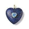 Dyed Natural Lapis Lazuli Pendants G-C274-04G-1
