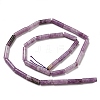 Natural Lepidolite/Purple Mica Stone Beads Strands G-G006-A01-01-3