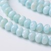 Dyed Natural Freshwater Shell Rondelle Bead Strands BSHE-O016-19A-1