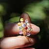 Handmade Lampwork Cuff Open Rings WG41426-01-1