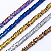 Electroplate Non-magnetic Synthetic Hematite Beads Strands G-I094-M-1