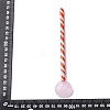 Handmade Glass Stripe Spoons AJEW-A067-02-4