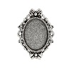 Vintage Adjustable Iron Finger Ring Components Alloy Cabochon Bezel Settings PALLOY-Q300-10AS-NR-1