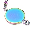 Rainbow Color 304 Stainless Steel Bracelet Making STAS-L248-001M-3