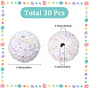 30Pcs Opaque Acrylic Beads OACR-SC0002-15-2