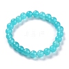 Dyed Natural Jade Beads Stretch Bracelets BJEW-G633-B-04-1