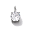 925 Sterling Silver with Cubic Zirconia Charms STER-Q004-04P-1