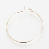 Brass Hoop Earrings X-KK-S327-10KC-3