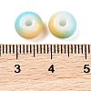 Opaque Spray Painted Glass Beads GLAA-G118-01A-3