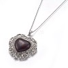 Natural Brecciated Jasper Pendant Necklaces NJEW-P242-A09-3