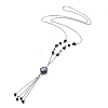304 Stainless Steel Beaded Necklaces NJEW-H210-A-P-2