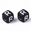 Opaque Acrylic Beads SACR-N002-01R-3