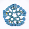 Polycotton(Polyester Cotton) Tassels Pendants FIND-Q077-09-1