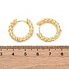 Brass Huggie Hoop Earrings X-EJEW-L231-31G-2