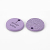 Spray Painted Alloy Charms for Valentine's Day PALLOY-Q433-027E-RS-2