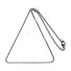 Tarnish Resistant 304 Stainless Steel Cable Chain Necklace LS-STAS-L164B-01P-2