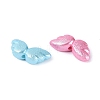 Textured Opaque Acrylic Beads OACR-N160-04-2