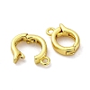Brass Fold Over Clasps KK-Z078-44G-2