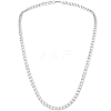 1Pc 304 Stainless Steel Cuban Link Chain Necklaces for Men Women NJEW-BM0001-08D-1