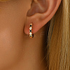 Elegant Brass Hoop Earrings WQ9921-1