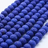 Natural Lava Rock Beads Strands G-F531-8mm-G12-1