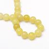 Round Dyed Natural Topaz Jade Bead Strands G-R345-6mm-10-3