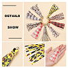 9pcs 9 colors PU Imitation Leather Tassel Pendants FIND-WR0005-86-3