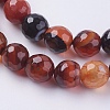 Natural Agate Beads Strands G-G580-8mm-26-3