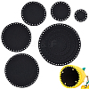   10 Sets 5 Style Flat Round Felt Fabric DIY-PH0009-24A-1