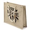 Jute Tote Bags Soft Cotton Handles Laminated Interior ABAG-F003-08A-3