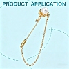 Brass Lapel Stick Pin End Cap FIND-Z123-01P-3