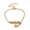 304 Stainless Steel Curb Chain Bracelets BJEW-D337-01B-GP-4