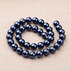 Polished Round Grade A Shell Pearl Bead Strands BSHE-F013-10A-6mm-2