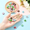 5Pcs Fuuny Painted Glass Beads Enamel Beads LAMP-YW0004-05A-4