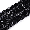 Opaque Glass Beads Strands X-GLAA-N019-4mm-01-1
