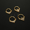 316L Surgical Stainless Steel Micro Pave Clear Cubic Zirconia Nose Rings WG1C8D8-02-3