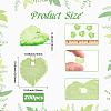 200Pcs Transparent Acrylic Pendants TACR-SC0001-47-2