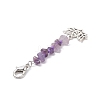 Gemstone Keychains HJEW-JM00984-4