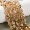 Natural Citrine(Heated) Beads Strands G-F827-A01-02-1