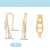 10 Pairs Rack Plating Brass Earring Hooks EJEW-BBC0002-26-2