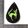 Halloween Imitation Leather Pendants FIND-K017-04D-03-3