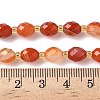 Natural Banded Agate Beads Strands G-F809-A37-01-5