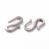 Brass S Hook Clasps KK-L205-04P-2