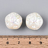 UV Plating Opaque Acrylic Beads SACR-T020-04-4