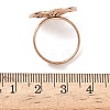 Adjustable 304 Stainless Steel Cuff Rings RJEW-Z121-01RG-02-5