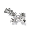 Cross Alloy Rhinestone Brooch Pins LS-JEWB-Z034-06P-01-2