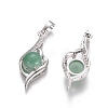 Natural Green Aventurine Pendants G-L512-G09-2